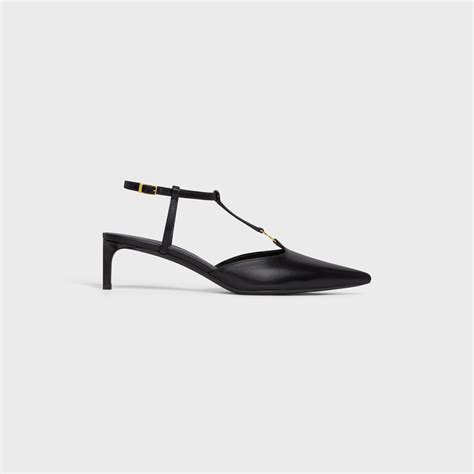 celine kitten heel|Women's Celine kitten strap in embroidered calfskin pumps.